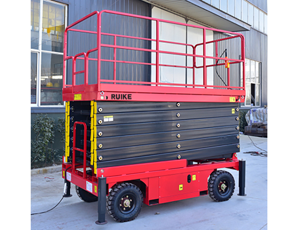 杭州某控股公司订购的移动助力剪叉高空作业平台